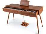 Costway Pianoforte Digitale A 88 Tasti, Pianoforte A Tastiera Con Cassetto Push-Pull, Triplo Pedale, MIDI-USB, 800 Toni E 600 Ritmi, Pianoforte Elettrico Per Principianti