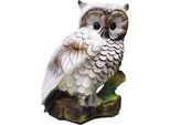 Gufo Uccello Decorazione Giardino Statua Sculture Figure Scultura 51 Cm Nuova Decorazione