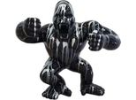 Scultura Moderna Gorilla Nero Decorazione Decorativa Figura Statue Giardino 120X40Cm
