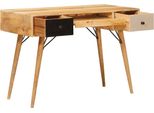 Vidaxl Scrivania Marrone 110 X 55 X 76 Cm In Legno Massiccio Di Mango