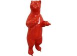 Decorazione Di Design Figura Orso In Plastica Giardino Scultura Statue 178Cm Nuovo Rosso