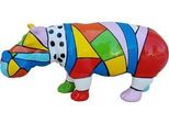 Decorazione Figura Ippopotamo In Plastica Scultura Giardino Statue 45X100Cm