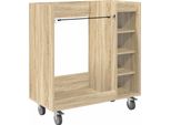 Vidaxl Armadio Da Golf Con Ruota In Rovere Uni Sonoma 65 X 45 X 98 Cm