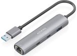 Aisens ASUC-4P036-GR, Cavo, Usb 3.2 Gen 1 (3.1 Gen 1) Type-A, 10,100,1000 Mbps, Ieee 802.3, Ieee 802.3Ab, Ieee 802.3U, ŠEdá, Usb