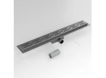 Webo Rvs Douchegoot 70 Cm Gunmetal Completo Di Flens