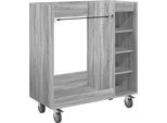 Vidaxl Armadio Da Golf Con Ruote Uni Grey Sonoma 65 X 45 X 98 Cm