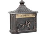 Vidaxl Cassetta Per Le Lettere A Muro Con Sportello In Bronzo 40,5 X 15,5 X 44 Cm