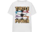 Teenage Mutant Ninja Turtles - Maglietta Donna "Turtle Power"" TV27696 (S) (Bianco)"