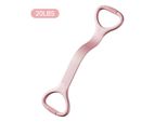 Fascia Di Resistenza A Forma Di Otto Con Maniglie Per L'allenamento A Casa, Fascia Elastica Rosa Da 20LB Per L'allenamento Di Braccia, Schiena, Spalle E Petto,