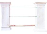 Design Scaffale Decorativo In Vetro Colonna Vetrata Vetrine Scaffali Armadio Soggiorno Nuovo