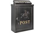 Vidaxl Cassetta Per Le Lettere A Muro Bronzo 29 X 13 X 41 Cm In Fusione Di Alluminio