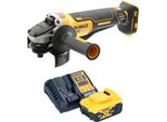 Smerigliatrice Angolare A Batteria Dewalt Dcg 406 P1 18 V 125 Mm Brushless + 1X Batteria 5,0 Ah + Caricabatteria
