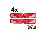 4X Vetro Del Fanale Posteriore Per Scania Fanale Posteriore Piatto Sostituzione Vetro Fanale Posteriore L+R