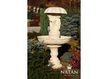 Fontana Rotonda 110 Cm Giardino Pietra Stagno Sculture Decorazione Paesaggio Design