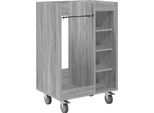 Vidaxl Armadio Da Golf Con Ruote Uni Grey Sonoma 65 X 45 X 98 Cm