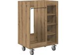 Vidaxl Armadio Da Golf Con Ruota Uni Artisan Oak 65 X 45 X 98 Cm