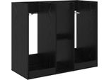 Vidaxl Armadio Da Golf Uni Look Rovere Nero 65 X 45 X 98 Cm
