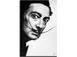 Salvador Dalí Ritratto Immagine Vera E Propria Cornice Fatta A Mano Pittura Ad Olio Immagini G06607