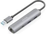 Aisens ASUC-4P035-GR, Cavo, Usb 3.2 Gen 1 (3.1 Gen 1) Type-A, 10,100,1000 Mbps, Ieee 802.3, Ieee 802.3Ab, Ieee 802.3U, ŠEdá, Usb