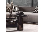 Casa Padrino Tavolino Con Piano In Vetro Bronzo/Grigio H. 50 Cm - Mobili