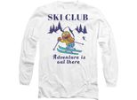 Sesame Street - Maglietta "Sci Club Adventure"" Per Uomo/Donna Unisex, Manica Lunga TV26939 (M) (Bianco)"