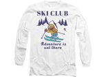 Sesame Street - Maglietta "Sci Club Adventure"" Per Uomo/Donna Unisex, Manica Lunga TV26939 (L) (Bianco)"