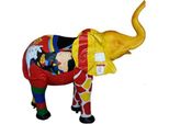 Statue Di Design Figura Colorata Dipinta Statua Elefante Decorazione Giardino 160X160Cm Scultura