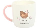 Something Different - Tazza Da Caffè "Mother"", Gallina, 250Ml SD10752 (Taglia Unica) (Bianco/Rosa)"