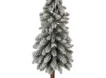 Clayre & Eef Mini Albero Di Natale Artificiale Ø 10X48 Cm Legno Verde