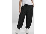 Urban Classics TB3434 | Donna Viscosa Twill Cargo Pants Pantaloni Da Jogging Donna - Colore: Nero - Taglia: Xs