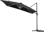 Ombrello Ampel Con Led - "Sun 4 Luxe"" - 3 X 4 M - Nero"