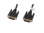 Lanberg CA-DVIS-10CC-0030-BK Cavo Dvi 3 M DVI-D Nero (CA-DVIS-10CC-0030-BK)