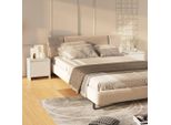 The Living Store Comodini 2 Pz. Bianco 45X34X44,5 Cm Materiale A Base Di Legno