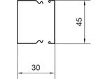 2 Metri Di Gestione Dei Cavi - Canalina 30X45Mm Versione Lfs 300450