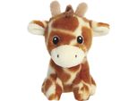 Aurora World Aurora, 35068, Eco Nation Mini Giraffa, 13 Cm, Peluche, Marrone