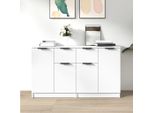 Maison Exclusive - Credenze 2 Pz Bianche 60X30X70 Cm In Legno Multistrato
