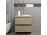 The Living Store Comodino Rovere Sonoma 45X34,5X44,5 Cm Materiale Legno
