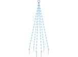 Vidaxl Albero Di Natale A Led Per Pennone Blu 108 Led 180 Cm