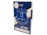 Everton Fc - Biglietto Di Compleanno Con Adesivi - Cartoncino TA11143 (Taglia Unica) (Blu/Bianco/Oro)