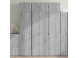 Maison Exclusive - Credenza Grigio Sonoma 70X42,5X185 Cm In Legno Ingegnerizzato
