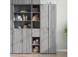 Maison Exclusive - Credenza Alta Grigio Sonoma 30X42,5X185 Cm Materiale Ligneo