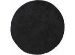 Vidaxl Tappeto Shaggy A Pelo Alto Navarra Nero 200X200 Cm Poliestere