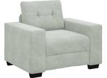 Vidaxl Poltrona Grigio Chiaro 100X78X80 Cm Velluto