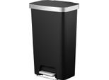 Eko - Cestino A Pedale Hana 45 Litri - Plastica - Nero