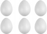 Uova Di Polistirolo Uova 6 Pz. 6 Cm Uova Di Pasqua Per Decoupage Stroika