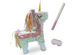 Set Di PiñAta Unicorno Con Bastone E Maschera