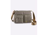 Handtasche HEINE, Damen, Gr. B/H/T: 29cm x 18cm x 13cm, taupe, Kunstfaser, Polyamid, unifarben, Taschen Handtasche
