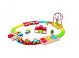 Set Ferroviario Con Puzzle Arcobaleno Hape A Partire Da 18 Mesi