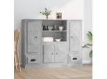 Maison Exclusive - Credenze 3 Pz Grigio Cemento In Legno Multistrato