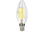 Dari Led Filamento Decorativo GlüHbirne 6,5W, E14, 3000K, 806Lm, 230V, Clear C35, EDO777622